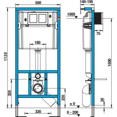 Jika WC System potinkinio rėmo komplektas su baltu mygtuku H8956520000001 Jika WC System potinkinio rėmo komplektas su baltu mygtuku H8956520000001