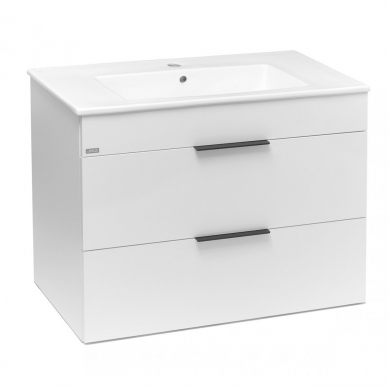 Jika Cube spintelė su praustuvu, 800x430 mm, h=607 mm, 2A, balta H4537621763001
