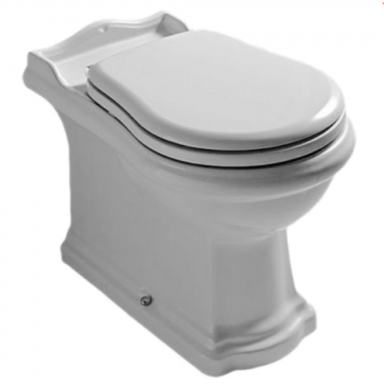 Kerasan Retro pastatomas WC su lėtai nusileidžiančiu dangčiu, baltas Kerasan Retro pastatomas WC su lėtai nusileidžiančiu dangčiu, baltas