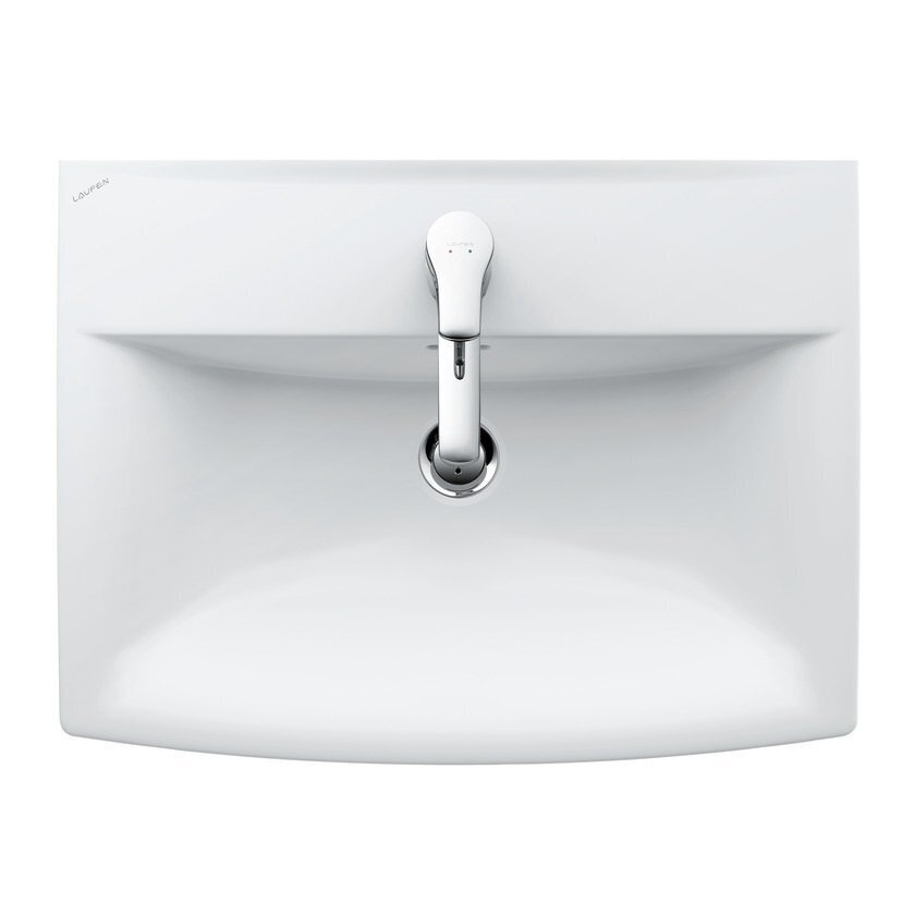 Laufen Pro Nordic praustuvas 60 x 42 cm su maišytuvo anga, baltas 1