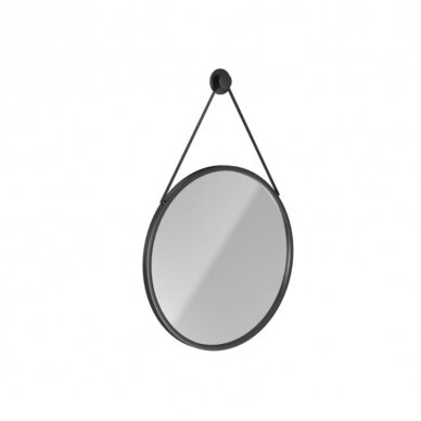 Massi Valo veidrodis, 70cm, juodos spalvos