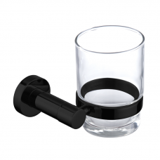 Omnires Modern stiklinė su juodu laikikliu
