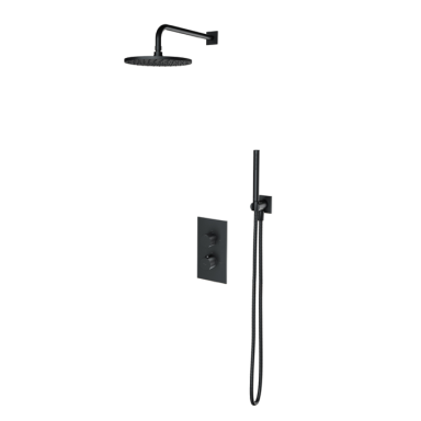 Omnires Contour potinkinė termostatinė dušo sistema, antracitas Omnires Contour potinkinė termostatinė dušo sistema, antracitas