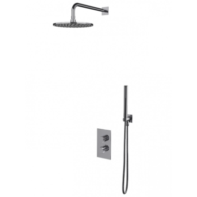 Omnires Contour potinkinė termostatinė dušo sistema, chromas Omnires Contour potinkinė termostatinė dušo sistema, chromas