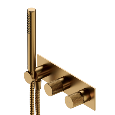 Omnires Contour potinkinis vonios/dušo maišytuvas su dušo komplektu, braižytas auksas CT8035/1GLB Omnires Contour potinkinis vonios/dušo maišytuvas su dušo komplektu, braižytas auksas CT8035/1GLB