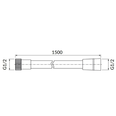 Omnires dušo žarna, 150 cm, matinė juoda 029BL Omnires dušo žarna, 150 cm, matinė juoda 029BL