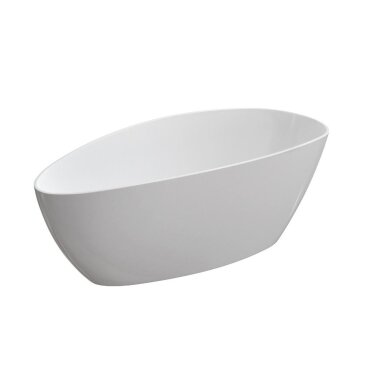 Omnires Marble Barcelona lieto marmuro vonia, 156 x 71 cm, blizgi balta Omnires Marble Barcelona lieto marmuro vonia, 156 x 71 cm, blizgi balta