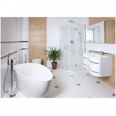 Omnires Barcelona XL akmens masės vonia, 170 x 77 cm, matinė balta 2