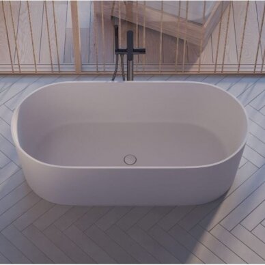 Omnires OVO M+ akmens masės vonia, 160 x 75m, įvairių spalvų, OVOWW 2