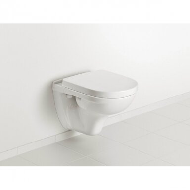 Villeroy & Boch O.Novo pakabinamas klozetas su lėtai nusileidžiančiu dangčiu, baltas Villeroy & Boch O.Novo pakabinamas klozetas su lėtai nusileidžiančiu dangčiu, baltas