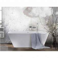 PAA Quadro Silk akmens masės vonia, 160 x 75cm, matinė įvairių spalvų, VAQUAS/00