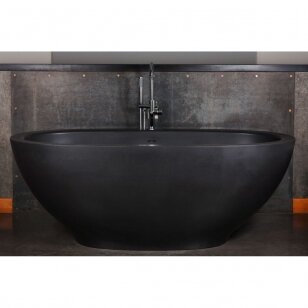 PAA Dolce Graphite akmens masės vonia, 180 x 90cm, juoda, VADOS/01