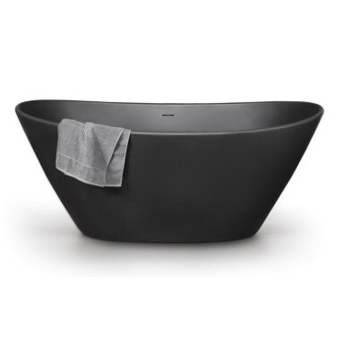 PAA Amore Graphite akmens masės vonia, 160 x 85cm, juodos spalvos PAA Amore Graphite akmens masės vonia, 160 x 85cm, juodos spalvos