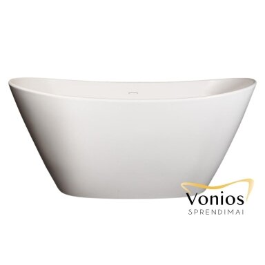 PAA Amore Silkstone akmens masės vonia, 160 x 85cm, balta matinė, VAAMS/00 PAA Amore Silkstone akmens masės vonia, 160 x 85cm, balta matinė, VAAMS/00