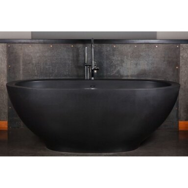 PAA Dolce Graphite akmens masės vonia, 180 x 90cm, juoda, VADOS/01 PAA Dolce Graphite akmens masės vonia, 180 x 90cm, juoda, VADOS/01