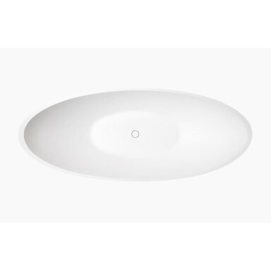 PAA Felice Silkstone akmens masės vonia, 195 x 83cm, balta matinė, VAFES/00 PAA Felice Silkstone akmens masės vonia, 195 x 83cm, balta matinė, VAFES/00
