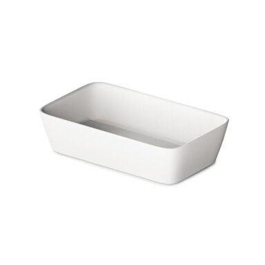 PAA Quadro On Silkstone akmens masės pastatomas praustuvas, 56 x 34 cm, baltas matinis PAA Quadro On Silkstone akmens masės pastatomas praustuvas, 56 x 34 cm, baltas matinis