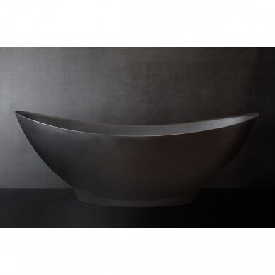 PAA Felice Graphite akmens masės vonia, 195 x 83cm, juoda, VAFES/01 2