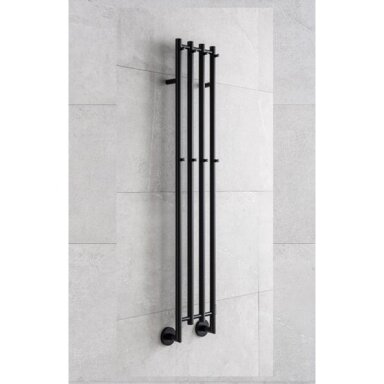 PMH Mona elektrinis rankšluosčių džiovintuvas 33x153 cm, juodas matinis PMH Mona elektrinis rankšluosčių džiovintuvas 33x153 cm, juodas matinis