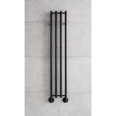 PMH Mona elektrinis rankšluosčių džiovintuvas 33x153 cm, juodas matinis PMH Mona elektrinis rankšluosčių džiovintuvas 33x153 cm, juodas matinis