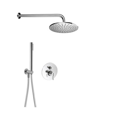 QD Swing potinkinė dušo sistema, 30 cm dušo galva, chromas 596220CR