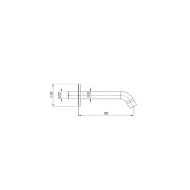 QD Trek potinkinis vonios snapas 16 cm, nerūdijančio plieno spalvos 6750010AC QD Trek potinkinis vonios snapas 16 cm, nerūdijančio plieno spalvos 6750010AC