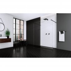 Radaway Modo New Black I dušo sienelė, skaidrus stiklas, juodas profilis, dydžių pasirinkimas