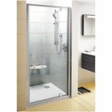Ravak Pivot PDOP1 dušo durys, 90cm, stiklas skaidrus Transparent, profilis baltas/chromas/pilkas matinis