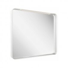 Ravak Strip veidrodis su LED apšvietimu, baltas rėmelis, dydžių pasirinkimas