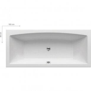 Ravak Formy 02 akrilinė vonia, 180 x 80, balta