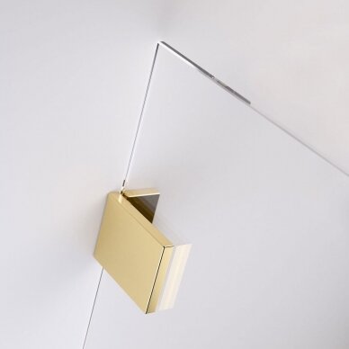 Radaway Essenza Pro Gold dušo sienelė, skaidrus stiklas, auksinis profilis, dydžių pasirinkimas 3