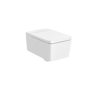 Roca Inspira Square Rimless pakabinamas klozetas, baltas, A346537000 Roca Inspira Square Rimless pakabinamas klozetas, baltas, A346537000