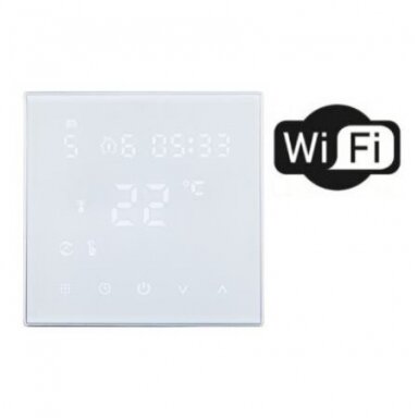 Sensus LC3 potinkinis programuojamas termostatas, su Wi-Fi, baltas, 230V Sensus LC3 potinkinis programuojamas termostatas, su Wi-Fi, baltas, 230V
