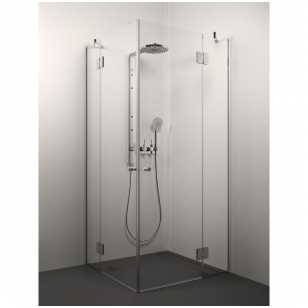 Stikla Serviss Angelina dušo kabina, blizgus profilis, skaidrus stiklas