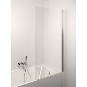 Stikla Serviss Estetico vonios sienelė, stiklas skaidrus, profilis blizgus
