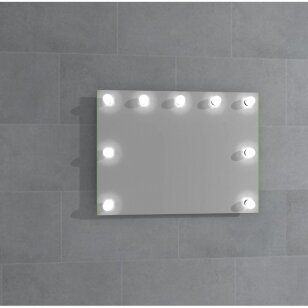 Stikla Serviss Merilina veidrodis su LED apšvietimu, įvairių dydžių