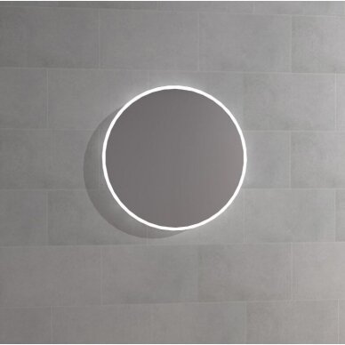 Stikla Serviss Tessa apvalus veidrodis su LED apšvietimu, įvairių dydžių