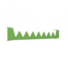 Terma Happy Shark kabykla rankšluosčių džiovintuvui VIVO 50 cm, žalia RAL6018