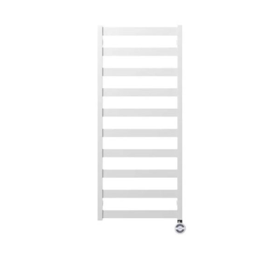 Terma Vivo elektrinis rankšluosčių džiovintuvas 115x50 cm baltas su Terma Twist kaitintuvu dešinėje