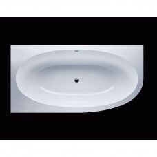 Vispool Gemma 3R akmens masės vonia, su sifonu, 195 x 101 cm, balta