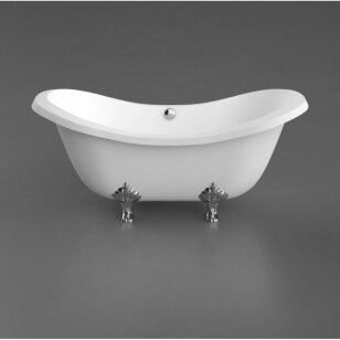 Vispool Impero akmens masės vonia su kojomis, 195 x 90cm, balta