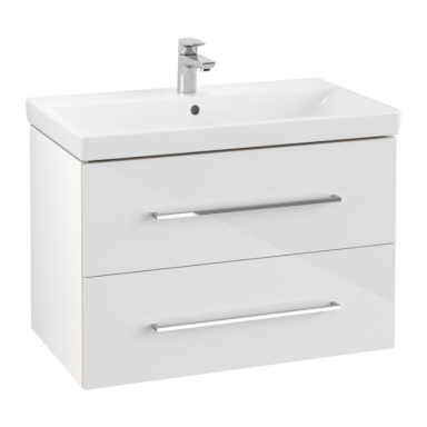 Villeroy & Boch Avento pakabinama spintelė su praustuvu, balta Villeroy & Boch Avento pakabinama spintelė su praustuvu, balta