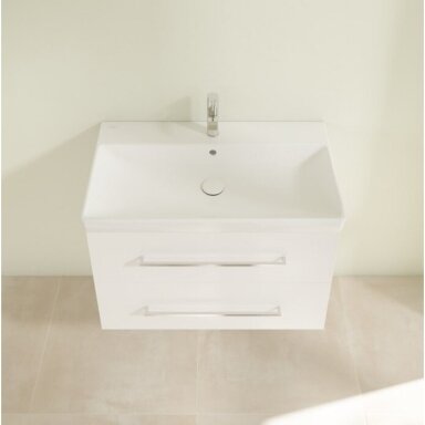 Villeroy & Boch Avento pakabinama spintelė su praustuvu, balta Villeroy & Boch Avento pakabinama spintelė su praustuvu, balta