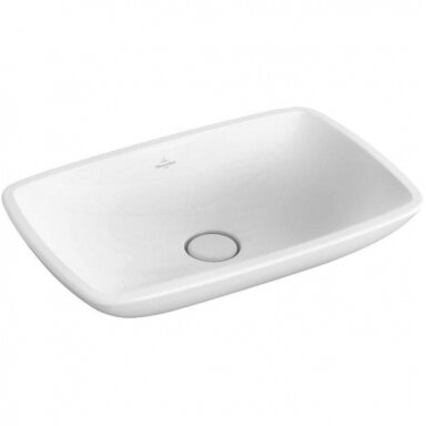 Villeroy & Boch Loop & Friends pastatomas praustuvas, 58,5 x 38 cm, baltas Villeroy & Boch Loop & Friends pastatomas praustuvas, 58,5 x 38 cm, baltas