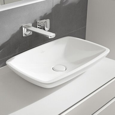 Villeroy & Boch Loop & Friends pastatomas praustuvas, 58,5 x 38 cm, baltas Villeroy & Boch Loop & Friends pastatomas praustuvas, 58,5 x 38 cm, baltas