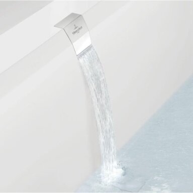 Villeroy & Boch Squaro Edge 12 vonios sifonas su pripildymo funkcija, baltas/chromas, UPCON0123 Villeroy & Boch Squaro Edge 12 vonios sifonas su pripildymo funkcija, baltas/chromas, UPCON0123