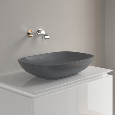 Villeroy&Boch Loop & Friends pastatomas praustuvas 56x38 cm grafito spalvos 4A4901i4 Villeroy&Boch Loop & Friends pastatomas praustuvas 56x38 cm grafito spalvos 4A4901i4