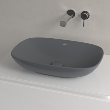 Villeroy&Boch Loop & Friends pastatomas praustuvas 56x38 cm grafito spalvos 4A4901i4 Villeroy&Boch Loop & Friends pastatomas praustuvas 56x38 cm grafito spalvos 4A4901i4