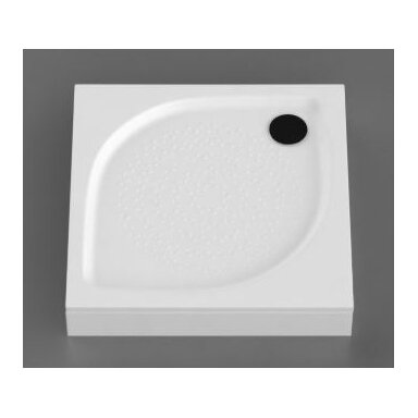 Vispool KK-80 akmens masės dušo padėklas, 80 x 80 cm, baltas Vispool KK-80 akmens masės dušo padėklas, 80 x 80 cm, baltas