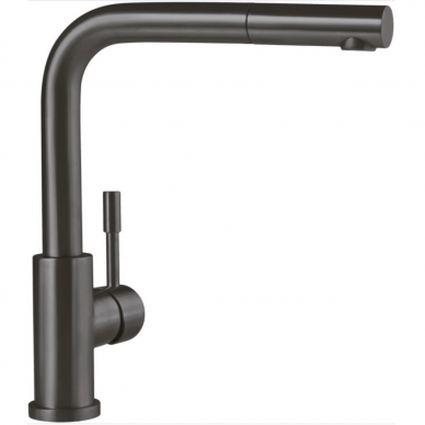 Villeroy & Boch maišytuvas plautuvei su ištraukiamu dušeliu Steel Shower, antracitas Villeroy & Boch maišytuvas plautuvei su ištraukiamu dušeliu Steel Shower, antracitas